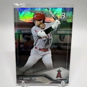 Shohei Ohtani MINT FOIL BOWMAN PLATINUM REFRACTOR FINISH ANGELS INVESTMENT CARD